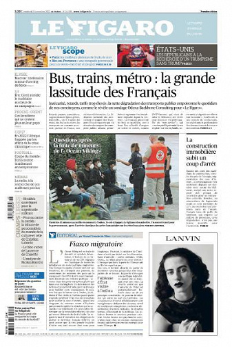 Le Figaro du Vendredi 18 Novembre 2022