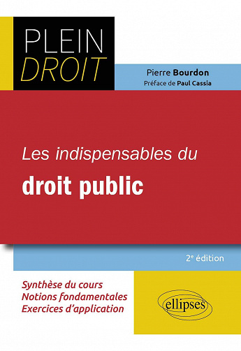 Les indispensables du droit public - Pierre Bourdon (2021)
