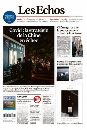 Les Echos du Mardi 22 Novembre 2022