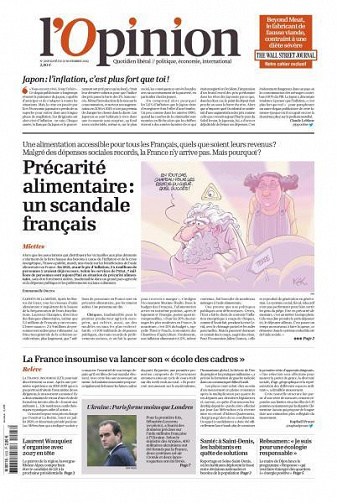 L’Opinion - 23 Novembre 2022