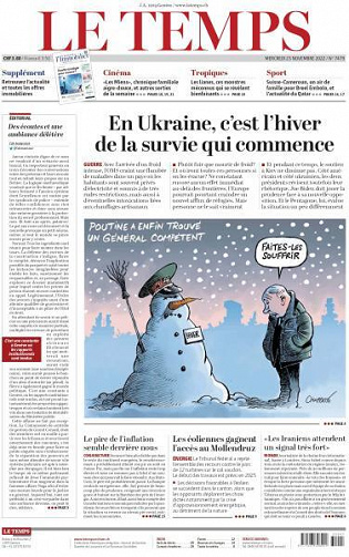 Le Temps - 23 Novembre 2022
