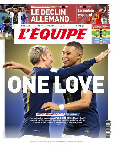 L’equipe du Jeudi 24 Novembre 2022