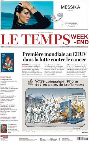 Le Temps - 26-27 Novembre 2022