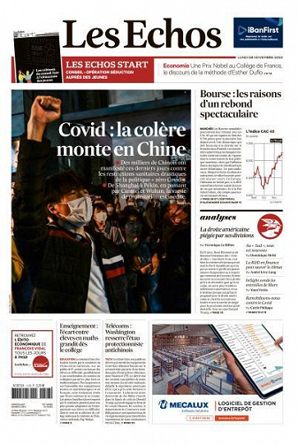 Les Echos du Lundi 28 Novembre 2022