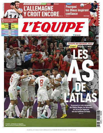 L’equipe du Lundi 28 Novembre 2022
