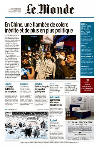 Le Monde du Mardi 29 Novembre 2022