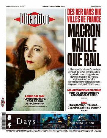 Libération du Mardi 29 Novembre 2022