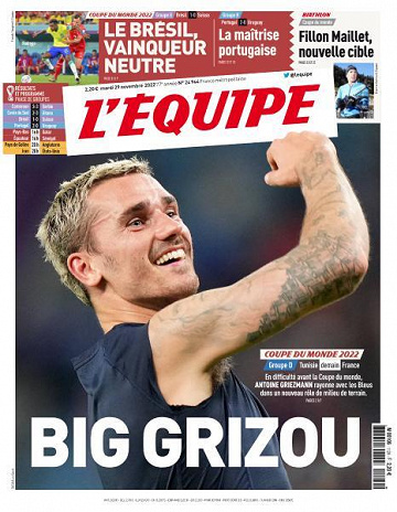 L’equipe du Mardi 29 Novembre 2022