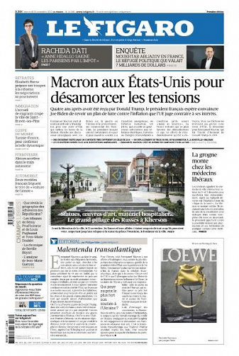 Le Figaro du Mercredi 30 Novembre 2022