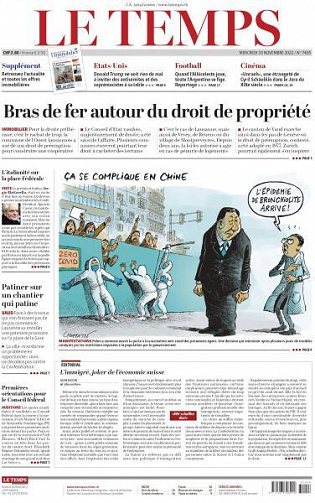 Le Temps - 30 Novembre 2022