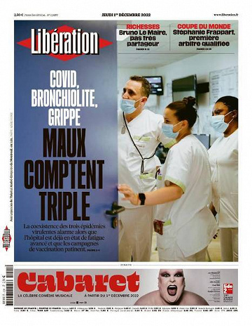 Libération du Jeudi 1er Décembre 2022