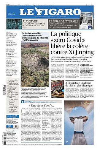 Le Figaro du Jeudi 1er Décembre 2022