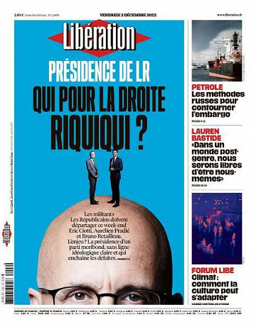 Libération du Vendredi 2 Décembre 2022