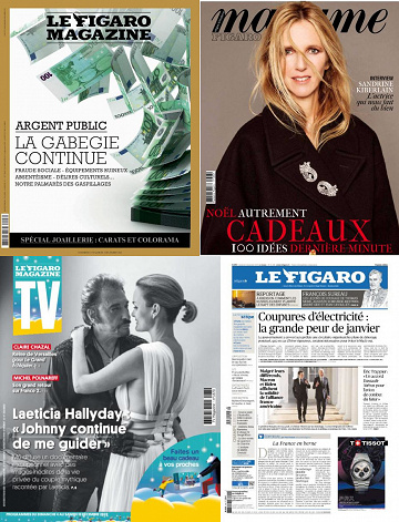 Pack Le Figaro et ses 3 suppléments - Vendredi 2 Décembre 2022