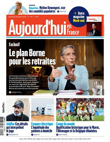 Aujourd’hui en France - 2 Décembre 2022
