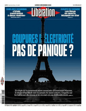 Libération du Lundi 5 Décembre 2022