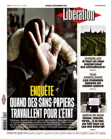 Libération du Mardi 6 Décembre 2022