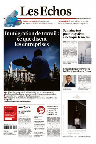 Les Echos du Mardi 6 Décembre 2022