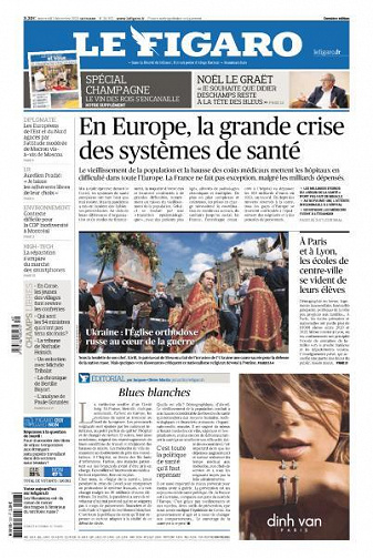 Le Figaro du Mercredi 7 Décembre 2022