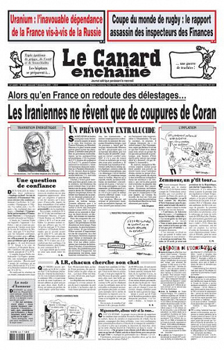 Le Canard enchaîné - 7 Décembre 2022
