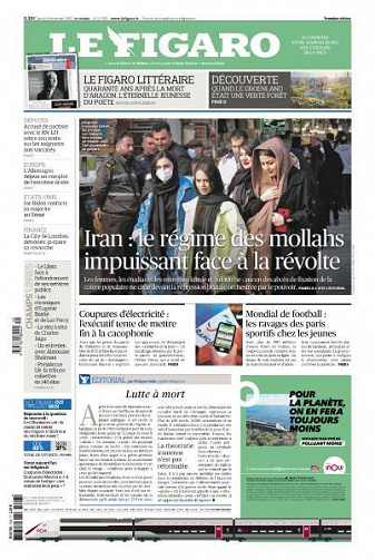 Le Figaro du Jeudi 8 Décembre 2022