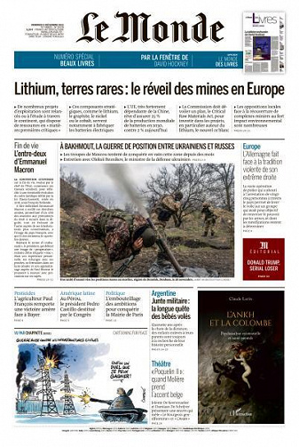 Le Monde du Vendredi 9 Décembre 2022