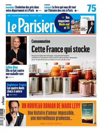 Le Parisien du Vendredi 9 Décembre 2022