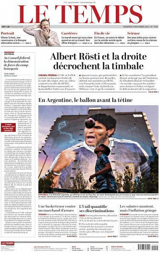 Le Temps - 9 Décembre 2022