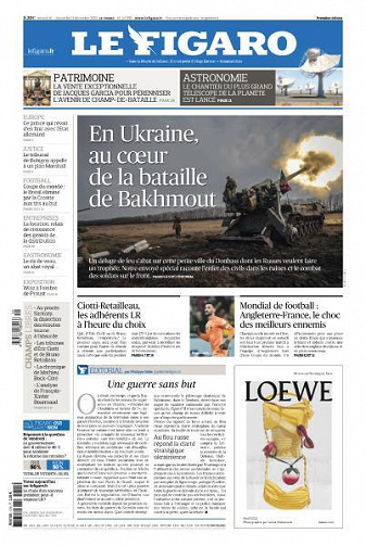 Le Figaro du Samedi 10 et Dimanche 11 Décembre 2022