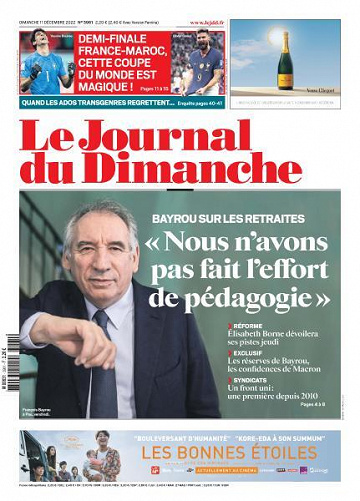 Le Journal du Dimanche - 11 Décembre 2022