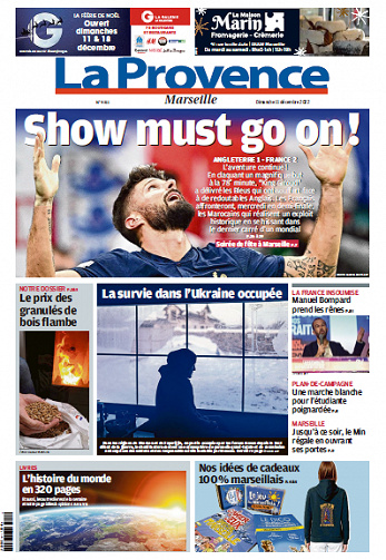 La Provence Marseille du Dimanche 11 Décembre 2022