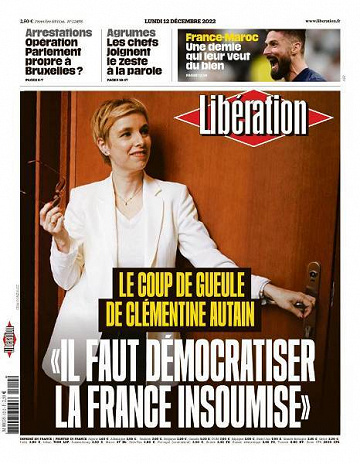 Libération du Lundi 12 Décembre 2022