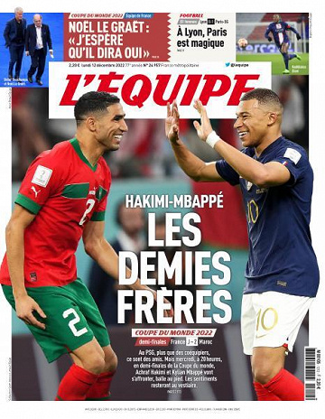 L’equipe du Lundi 12 Décembre 2022