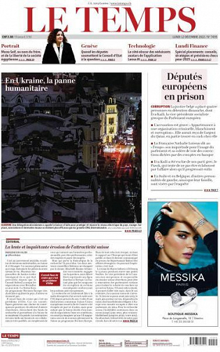Le Temps - 12 Décembre 2022