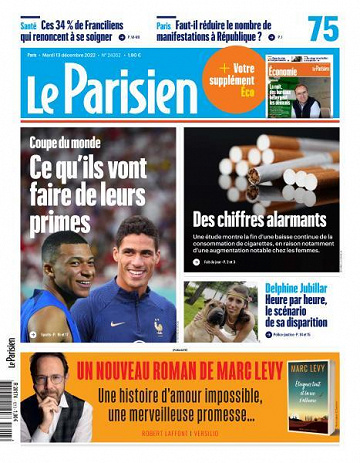 Le Parisien du Mardi 13 Décembre 2022
