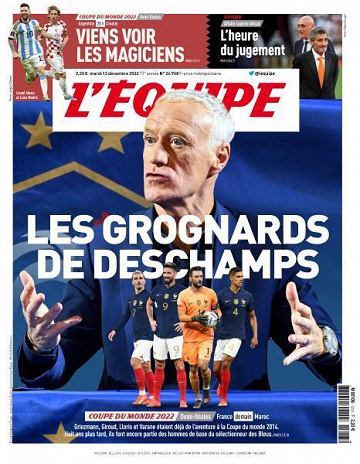L’equipe du Mardi 13 Décembre 2022