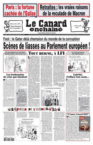 Le Canard enchaîné - 14 Décembre 2022