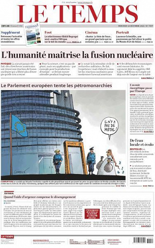 Le Temps - 14 Décembre 2022