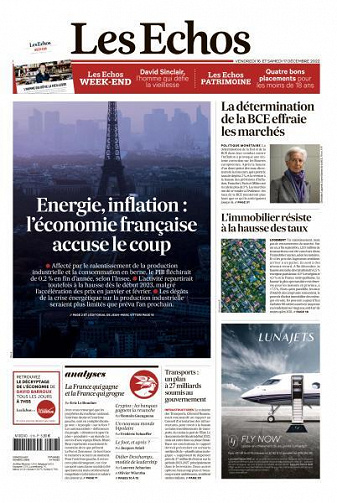 Les Echos du Vendredi 16 et Samedi 17 Décembre 2022