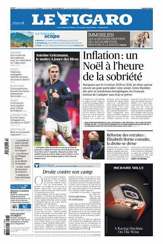 Le Figaro du Vendredi 16 Décembre 2022