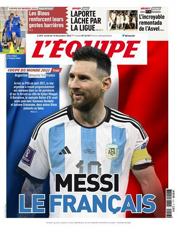 L’equipe du Vendredi 16 Décembre 2022
