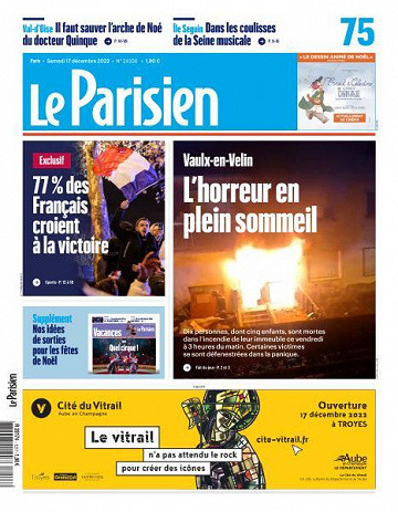 Le Parisien du Samedi 17 Décembre 2022