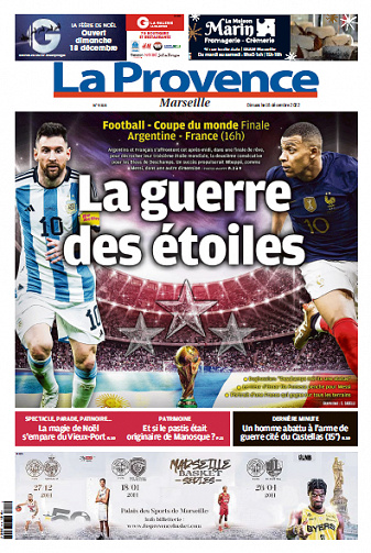 La Provence Marseille du Dimanche 18 Décembre 2022