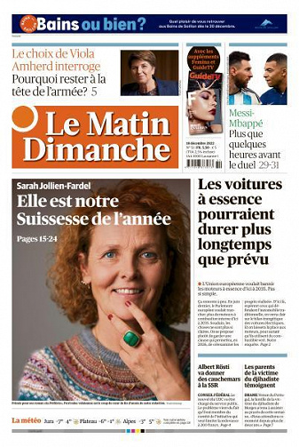 Le Matin Dimanche - 18 Décembre 2022