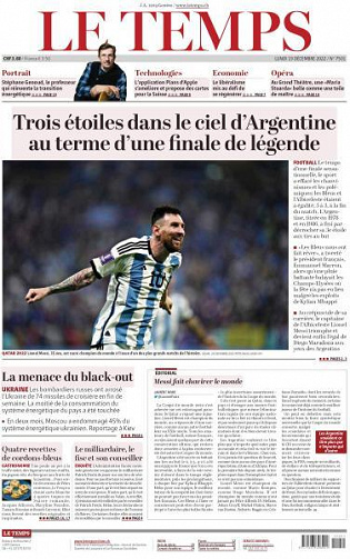 Le Temps - 19 Décembre 2022