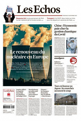 Les Echos du Mercredi 21 Décembre 2022