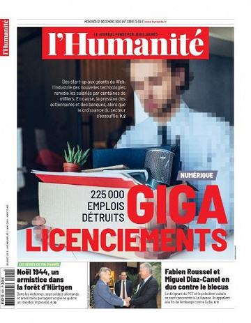 L’Humanite - 21 Décembre 2022