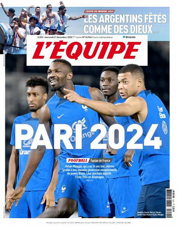 L’equipe du Mercredi 21 Décembre 2022