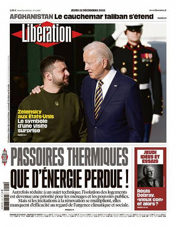 Libération du Jeudi 22 Décembre 2022