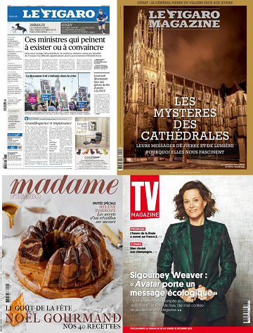 Pack Le Figaro et ses 3 suppléments - Vendredi 23 Décembre 2022